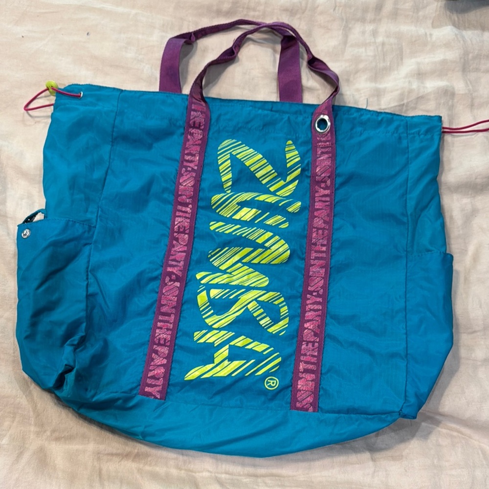 Zumba Fitness Teal and Purple Tote Bag